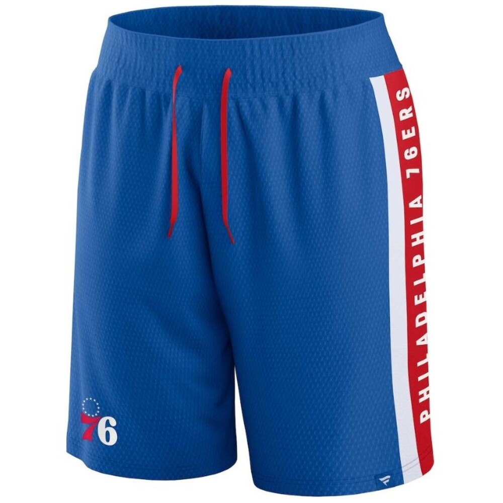 Philadelphia 76ers Fanatics Referee Iconic Mesh Shorts Royal Blue NWT Large